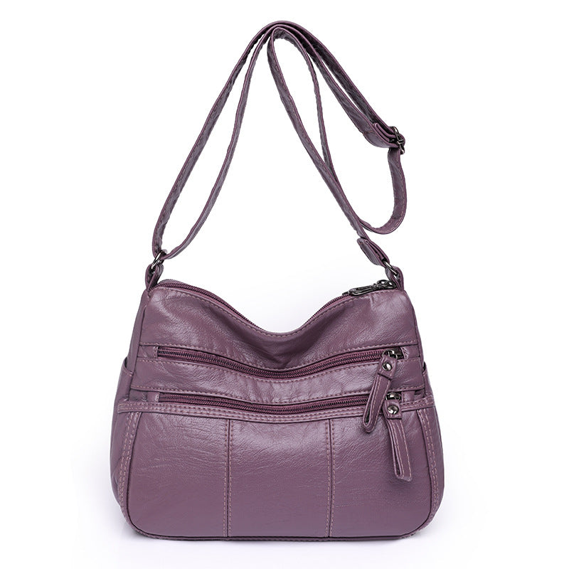 Wholesale Large Capacity PU Soft Leather Texture Crossbody Bags