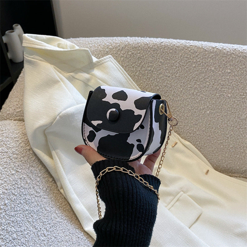 Venta al por mayor Bolso de hombro de PU con patrón de vaca