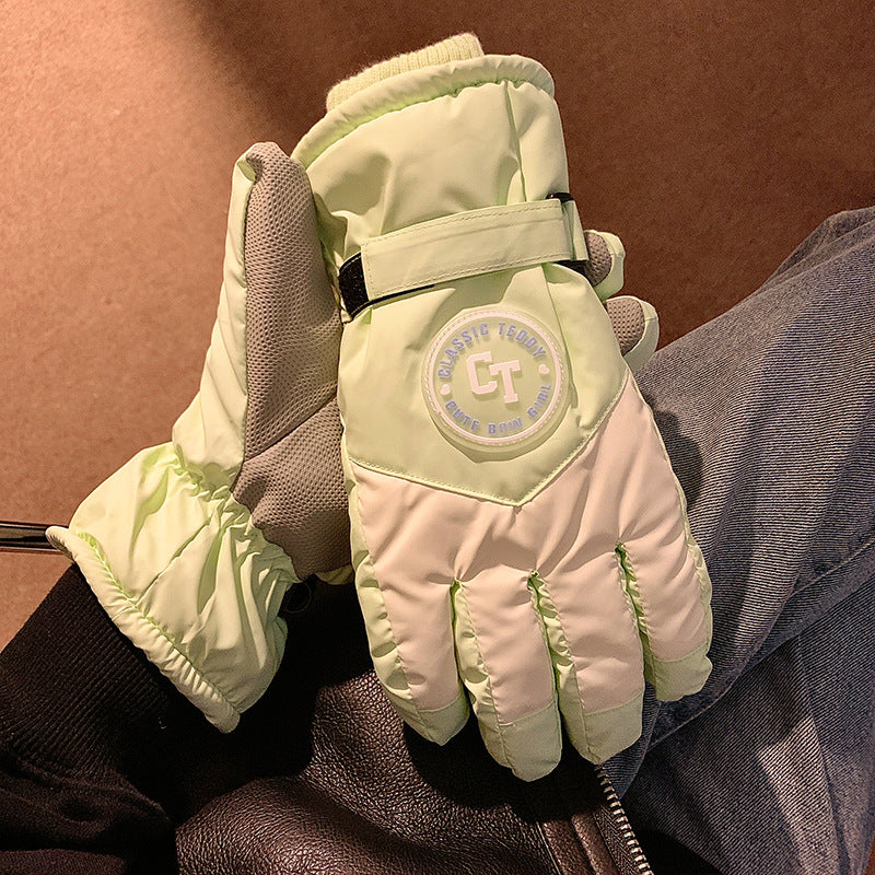 Wholesale Plush and Thickened Cycling and Skiing Touch Screen Gloves