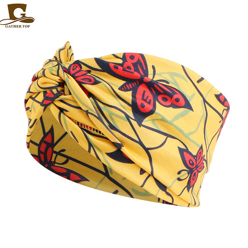 Wholesale Printed Cross Cloth Headband