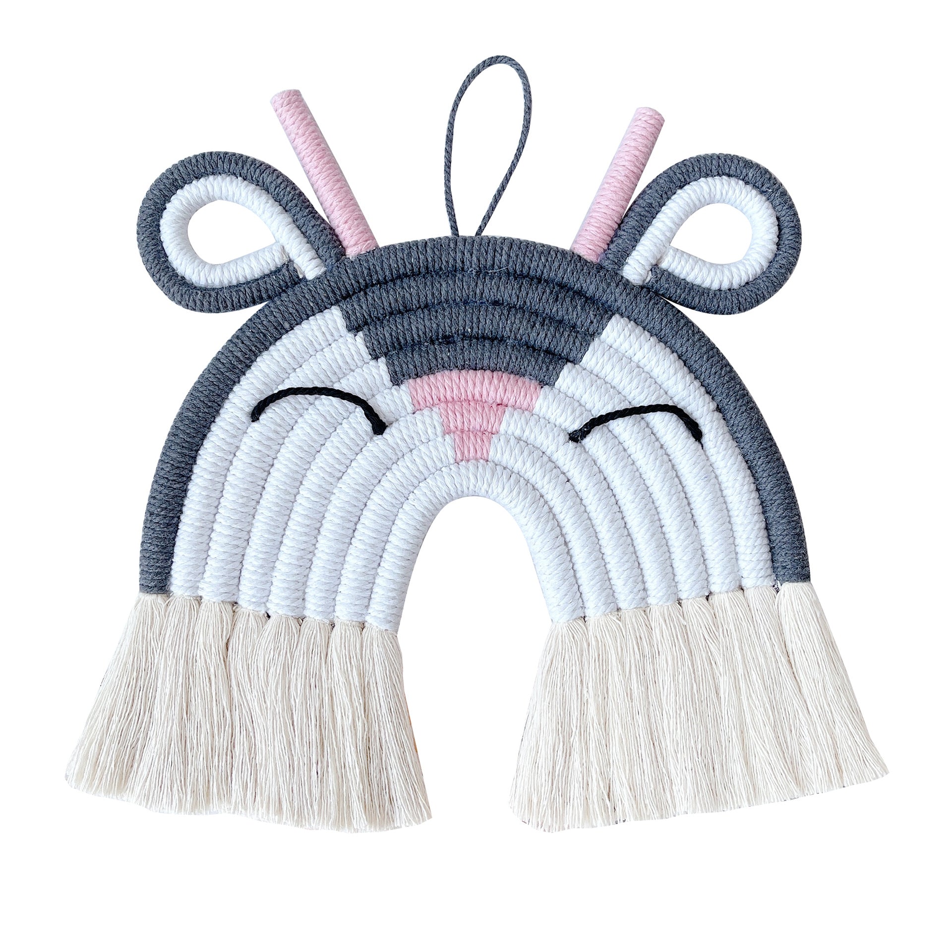 Wholesale Cotton Rope Woven Tiger Lion Panda Wall Decor