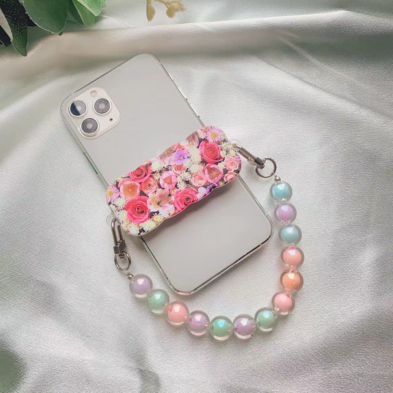 Clip posterior al por mayor del teléfono móvil de la flor de la impresión en color de la PC