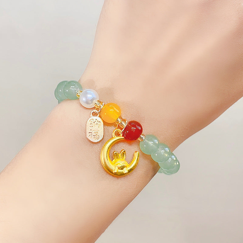 Wholesale Chinese Rabbit Glass Beads Bracelet