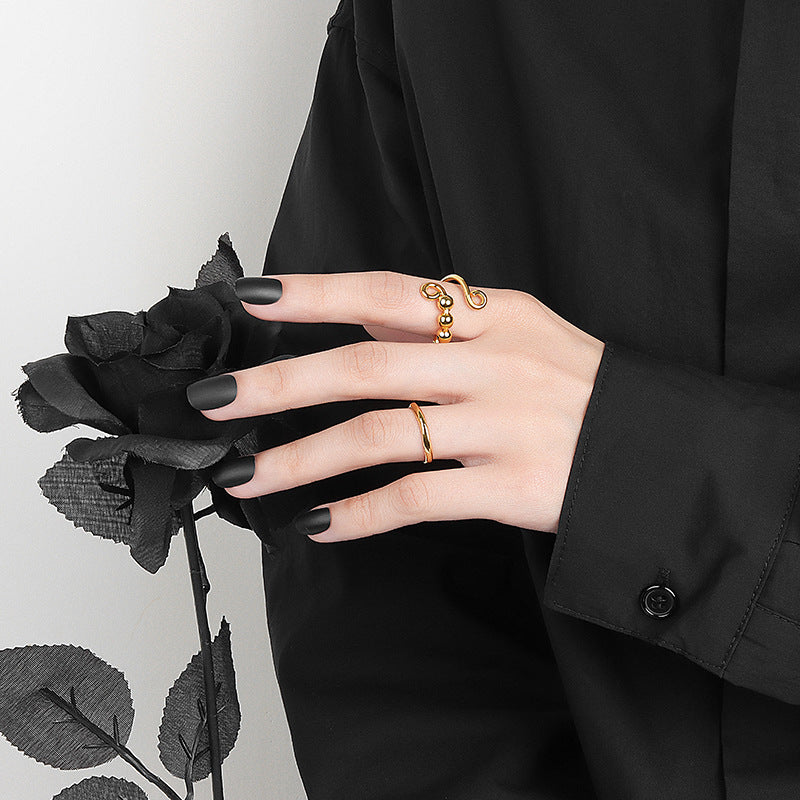 Wholesale Anti Stress Copper Rotating Adjustable Rings