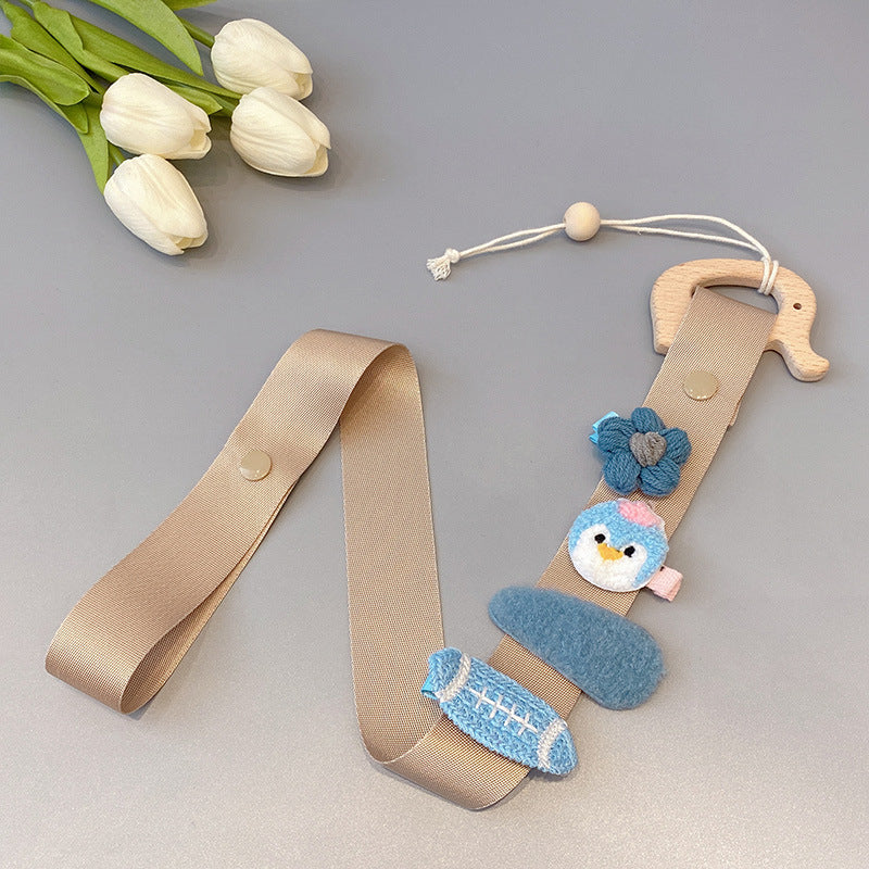 Venta al por mayor de cuero para colgar en la pared, barra colgante, accesorios para el cabello, cuerda de almacenamiento