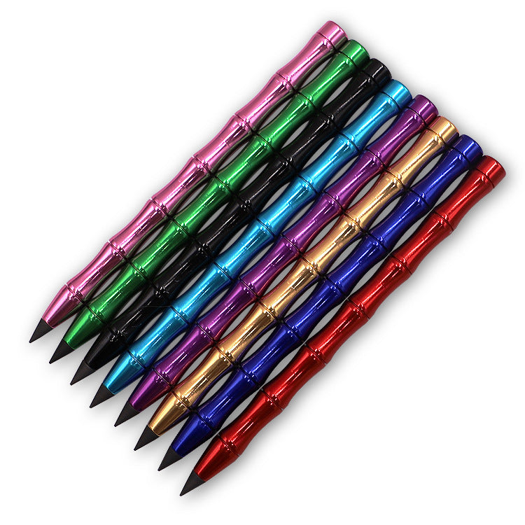 Lápiz eterno en forma de bambú de plástico al por mayor