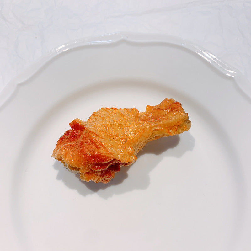 Wholesale Acrylic Imitation Food Play Funny Fried Chicken Leg Hairpin