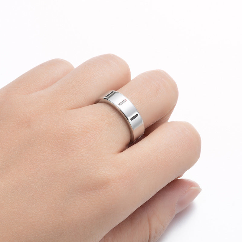 Wholesale Lucky Angel Numbers Stainless Steel Rings