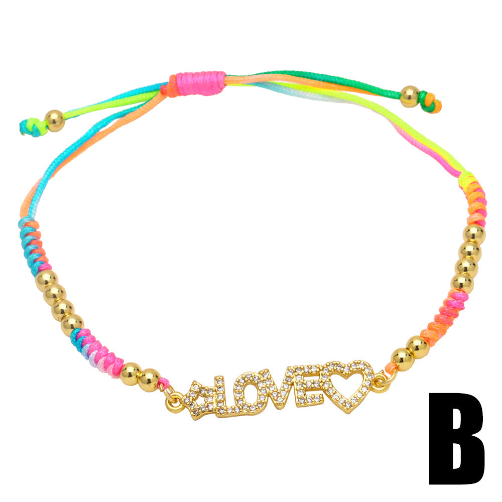 Venta al por mayor Pulsera Cobre Corazon Bohemio Dia De La Madre