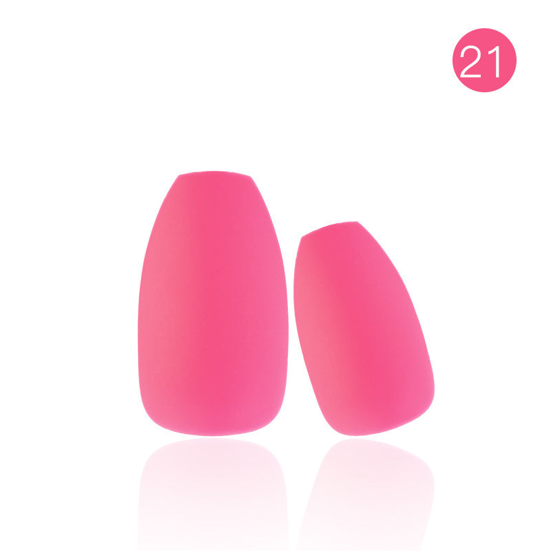 Wholesale Matte Full Sticker Solid Color Plastic Nail Stickers