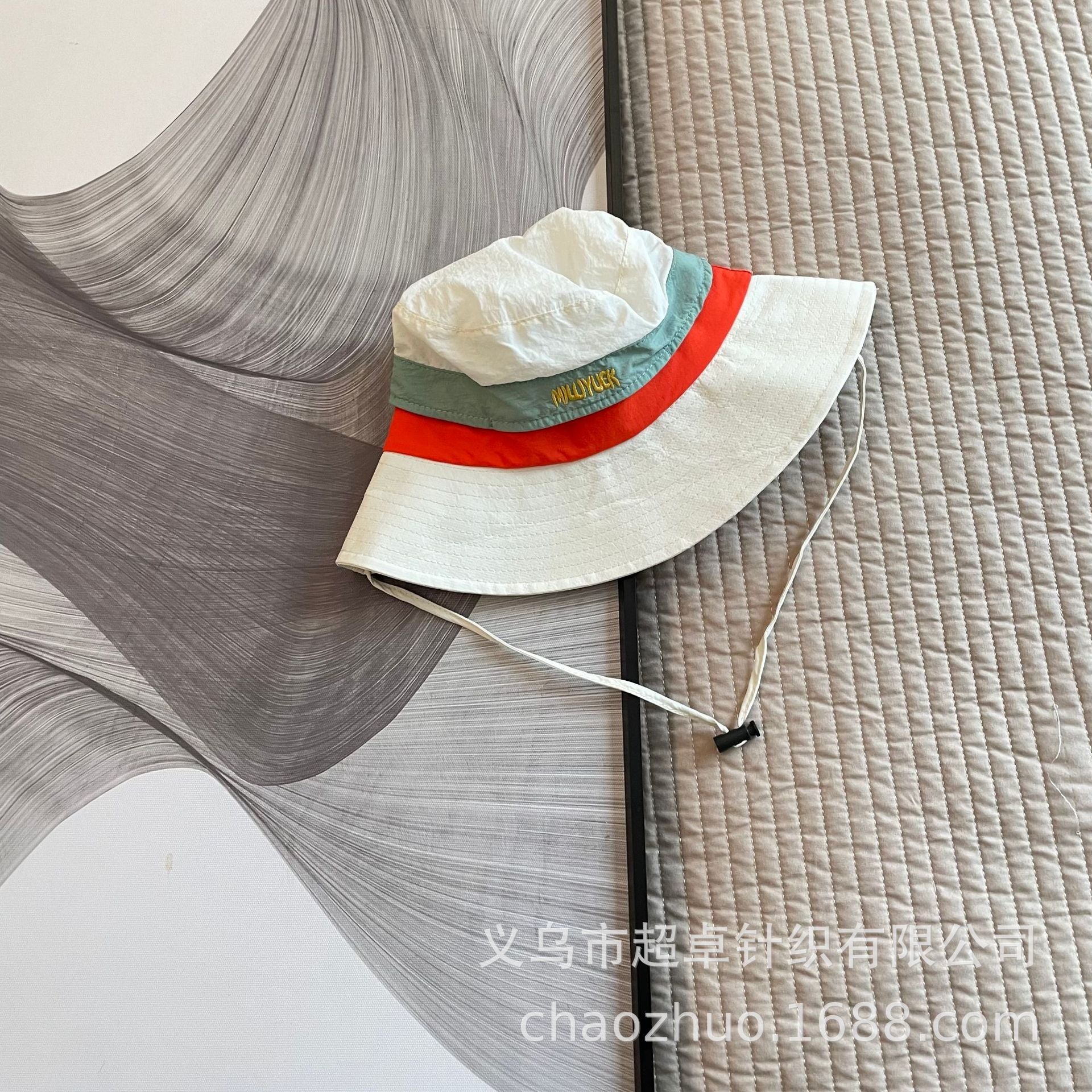 Venta al por mayor Sombrero de cubo de algodón para niños Colorblock