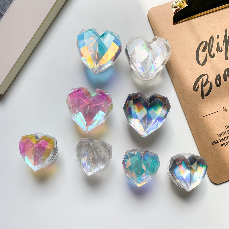 Wholesale Plastic Geometric Laser Love Airbags Mobile Phone Holders