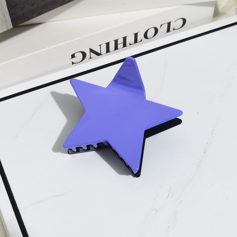 Wholesale Pentagram Acetate Hair Clips