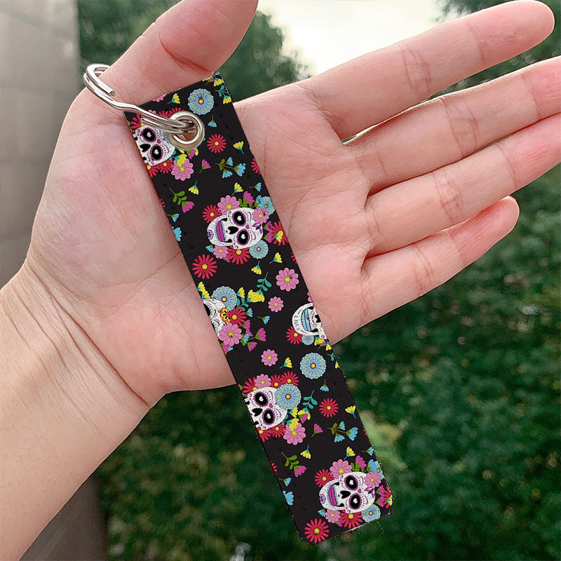 Wholesale Skull PU Keychain Accessories