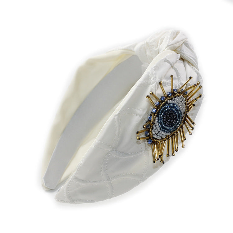 Wholesale Vintage Red and Blue Eyes Cloth Headband