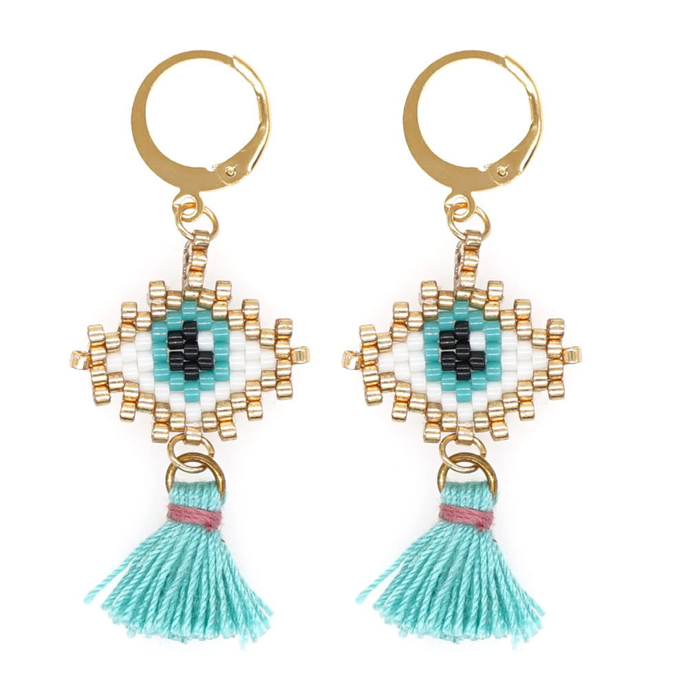 Wholesale Ethnic Style Tassel Beads Earrings