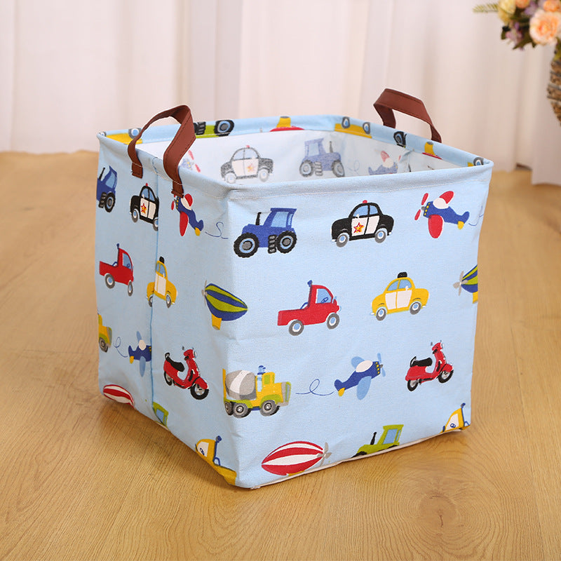 Wholesale Cotton and Linen Cartoon Animal Foldable Dirty Clothes Basket