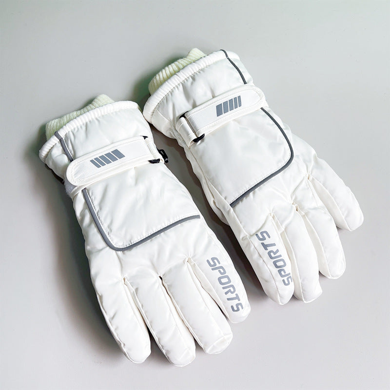 Wholesale Waterproof Plush Thickened Ski Gloves