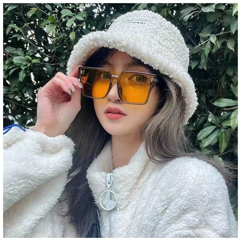 Wholesale PC Large Frame UV Resistant Integrated Sunglasses