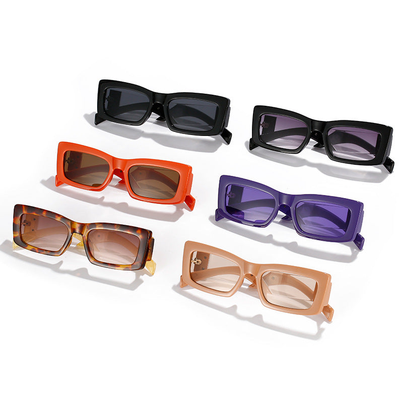 Wholesale PC Small Square Frame Color Matching Frame Sunglasses