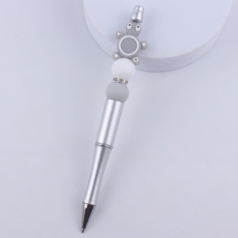 Wholesale Cartoon Animal Silicone Handmade Beadable Pens