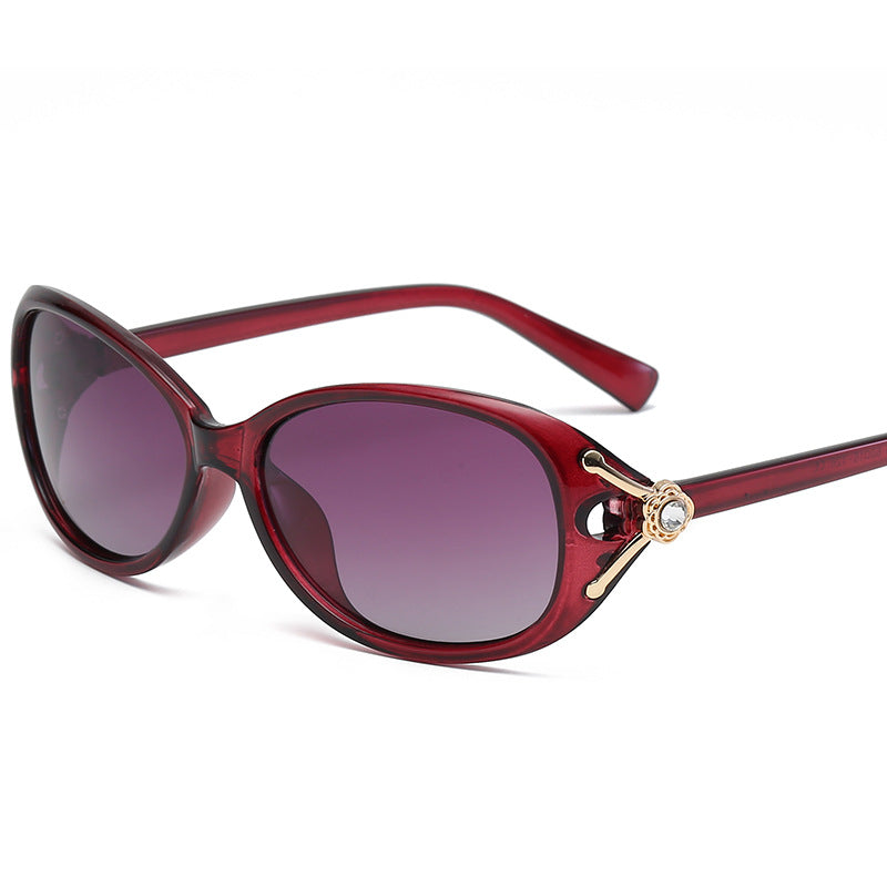 Wholesale Small Frame Diamond UV Protection PC Sunglasses