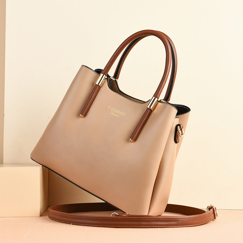 Bolso de hombro retro de gran capacidad de PU al por mayor