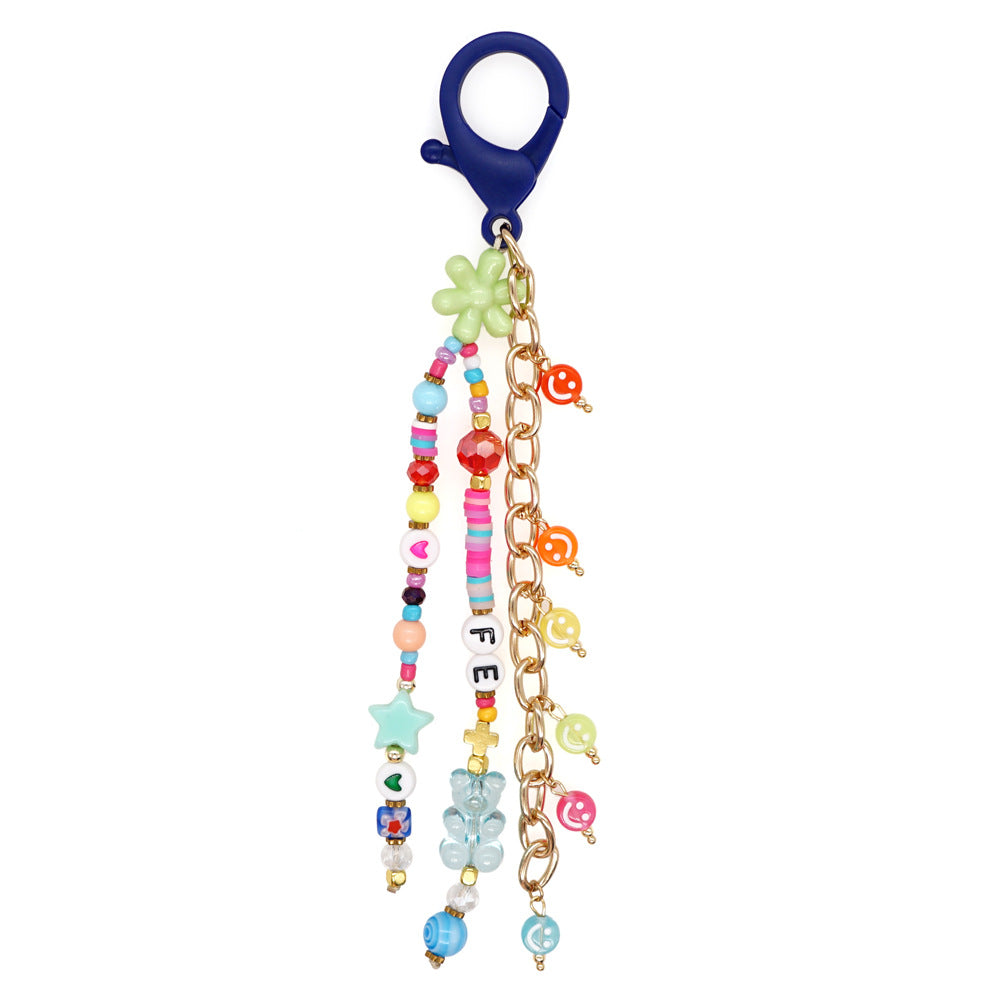 Wholesale Beaded Clay Keychain