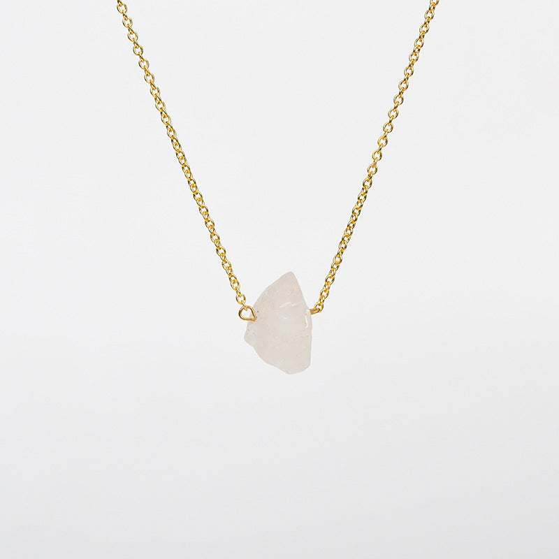 Wholesale Irregular Raw Citrine  Crystal Necklace