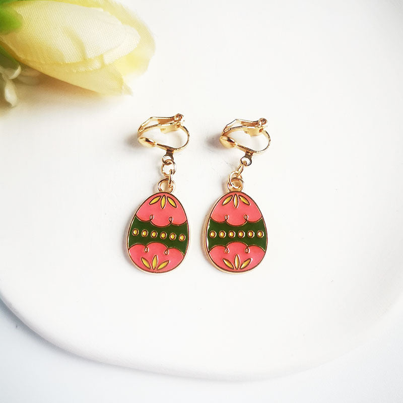 Wholesale Easter Eggs Kids Alloy Earrings