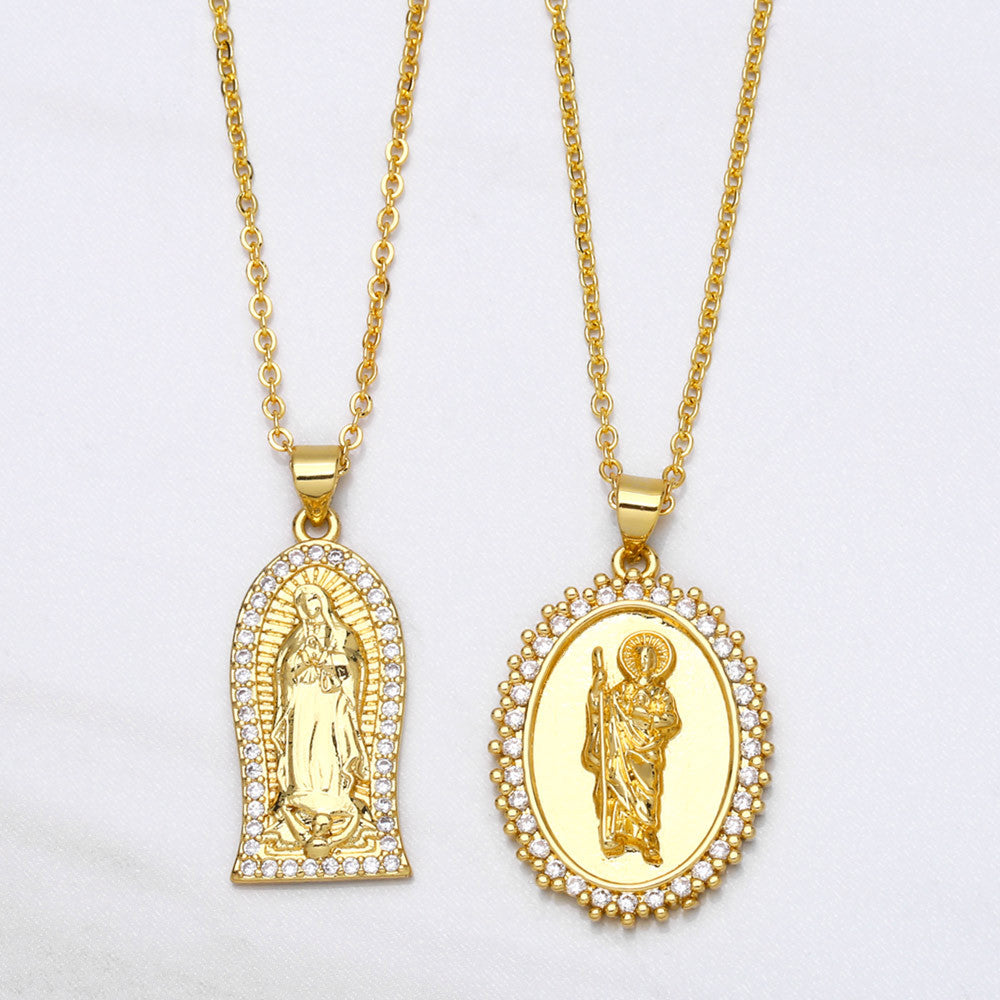 Wholesale Virgin Mary Copper Necklaces