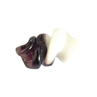 100 piezas al por mayor de 1.6cm cuentas de vidrio de rizado de dos colores de dos colores