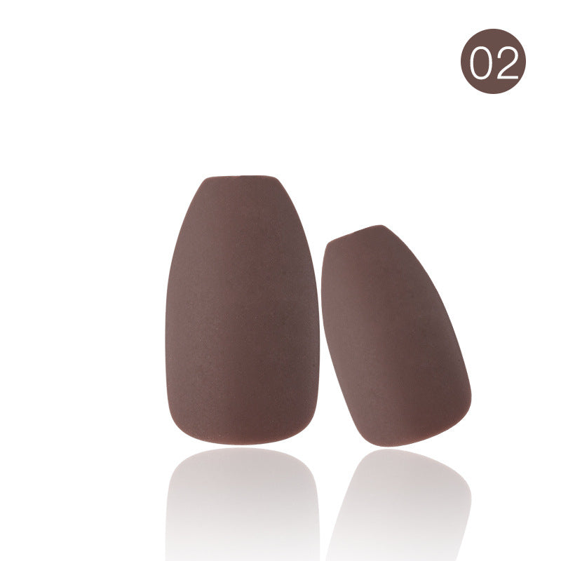 Wholesale Matte Full Sticker Solid Color Plastic Nail Stickers