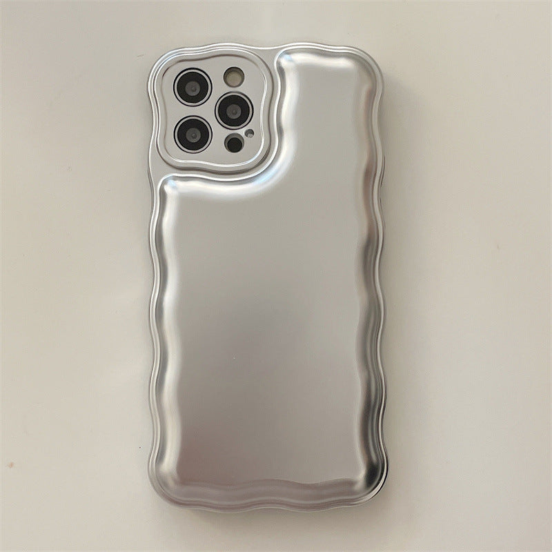 Wholesale Electroplating Wave Pattern Air Cushion Plastic Phone Case
