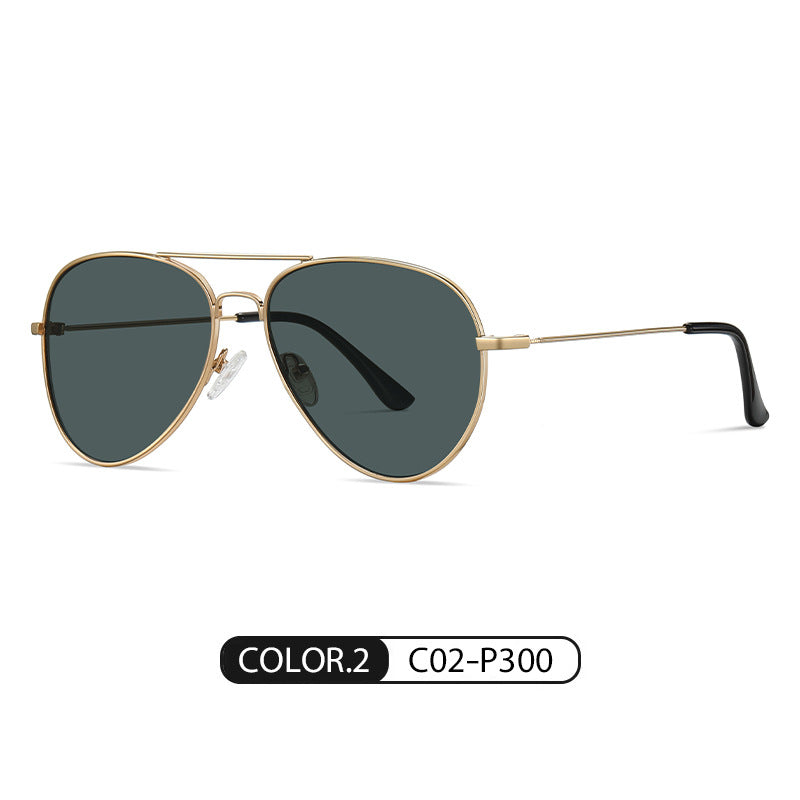 Wholesale Green Film Driving Anti Glare Reflective PC Sunglasses