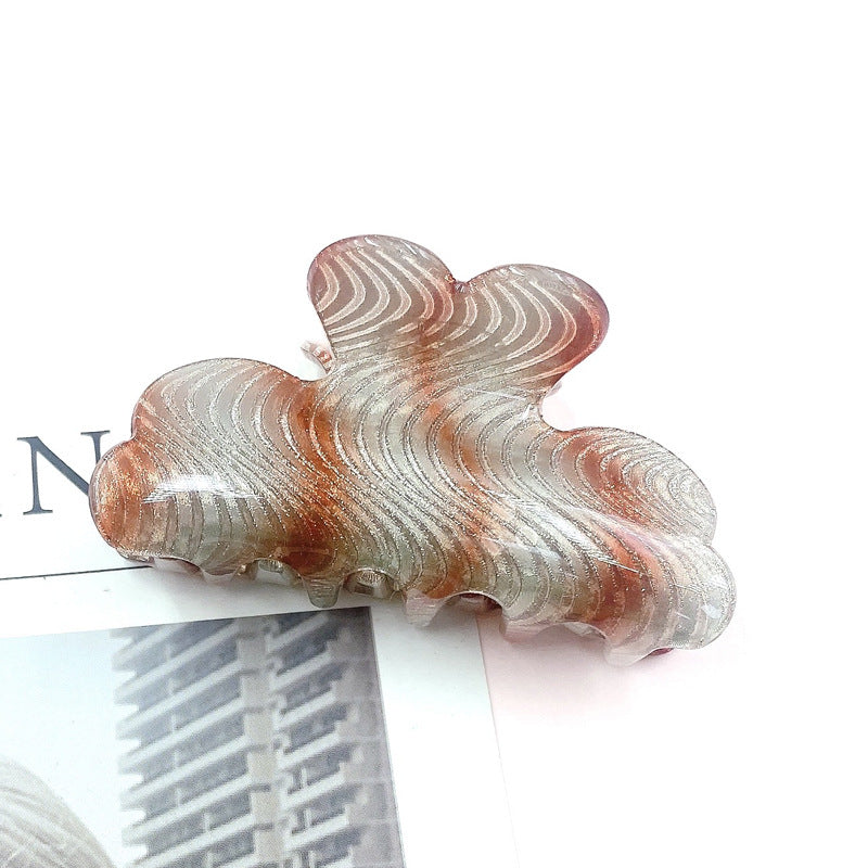 Wholesale Large Acrylic Glitter Pastel Bar Hair Clips