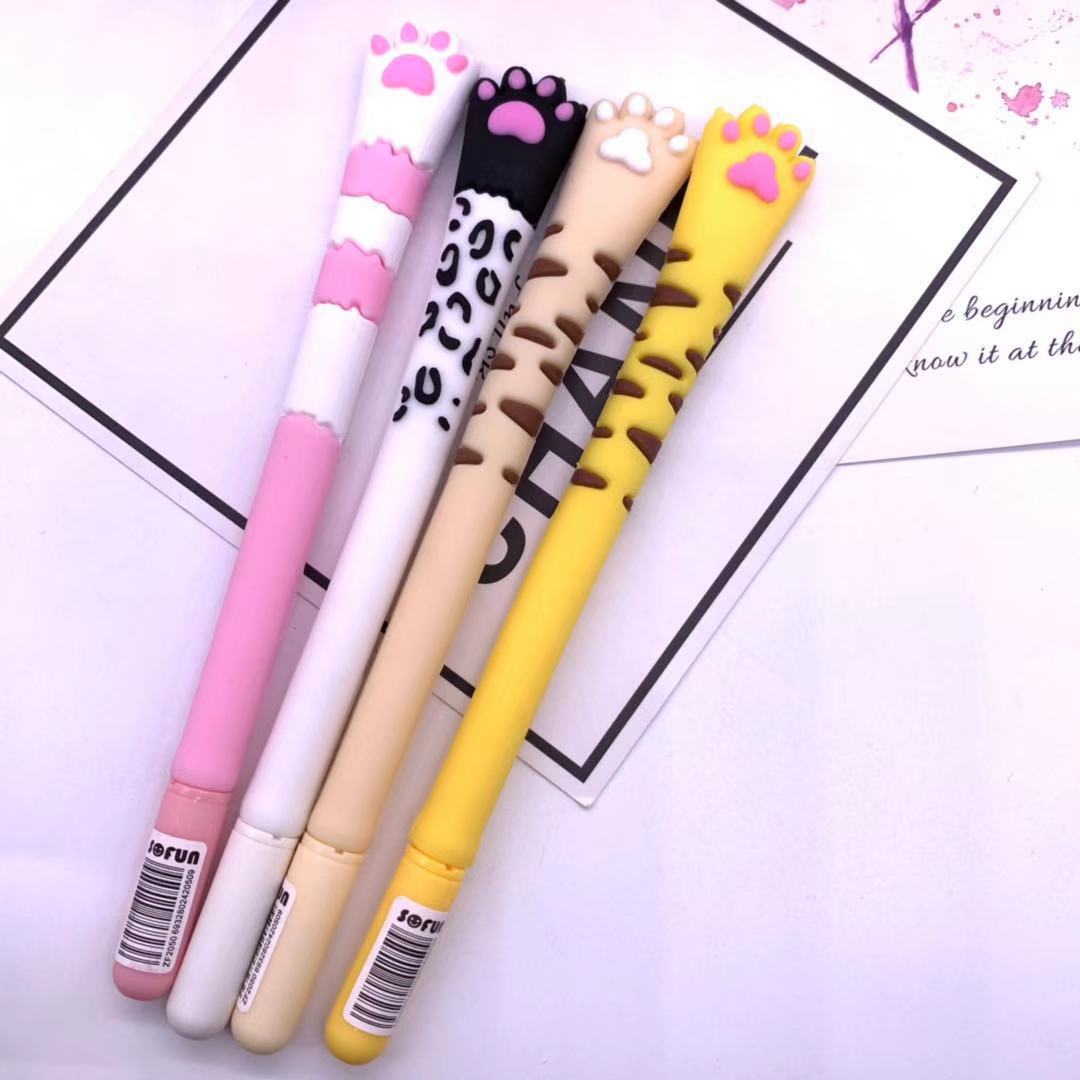 Wholesale Silicone Cartoon Cat Claw Ballpoint Pen 40pcs/box