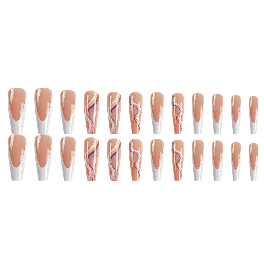 Wholesale Three-color Patchwork Plastic Manicure Chips