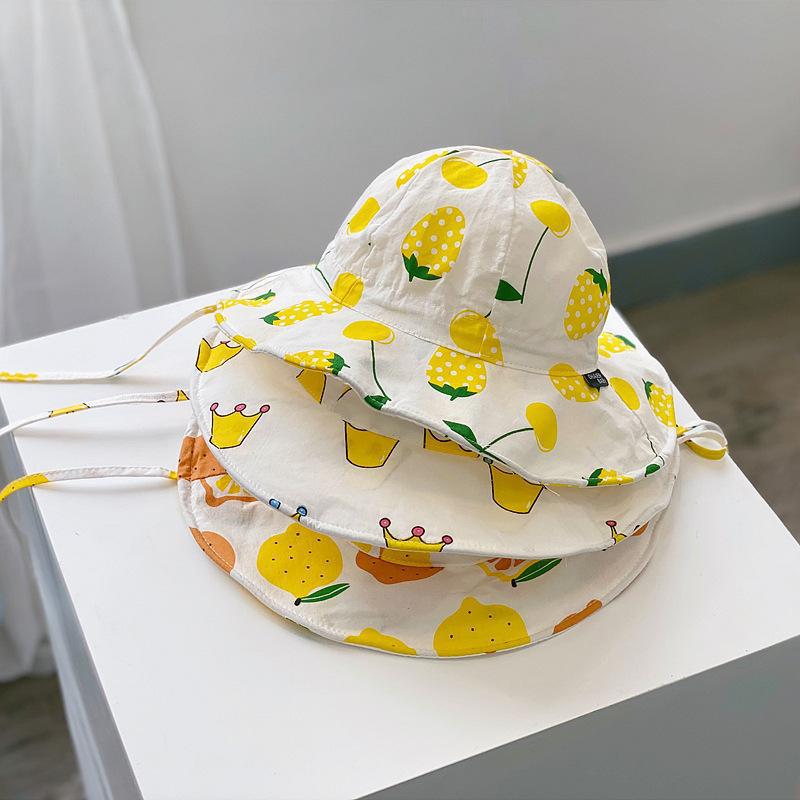 Wholesale Kids Sunshade Big Brim Wool Bucket Hat