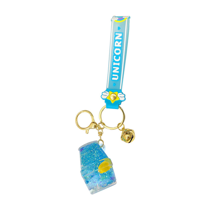 Llavero de botella flotante de tulipanes acrílicos acrílicos al por mayor