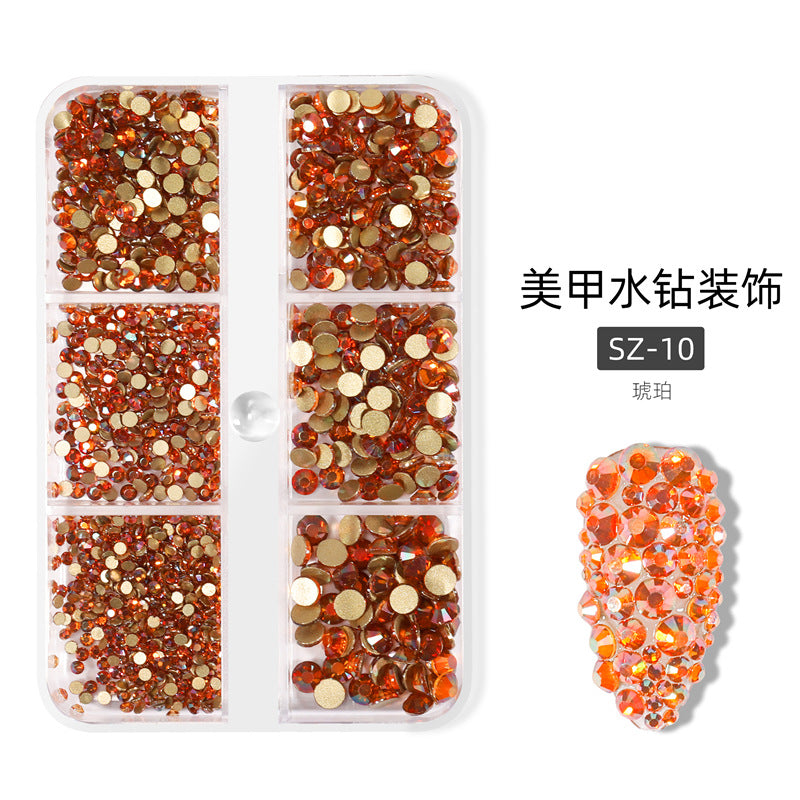 Wholesale Pearl 16-pack Nail Rhinestone Jewelry