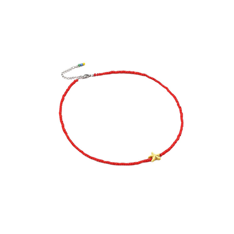 Venta al por mayor Collar de estrella de mar de acrílico bohemio Mizhu