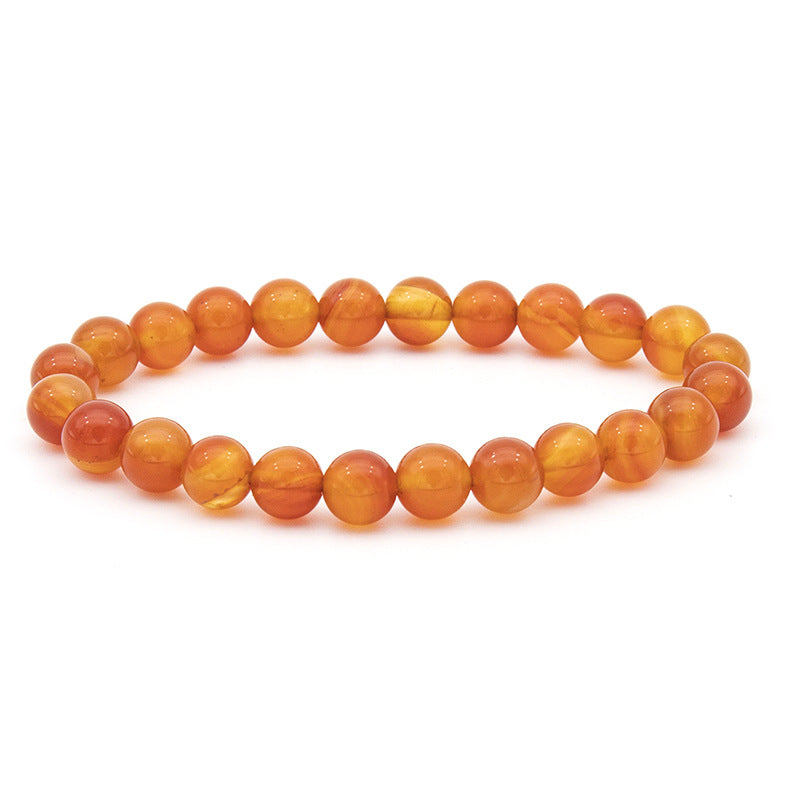 Pulseras de piedra volcánica de ágata con cuentas hechas a mano al por mayor