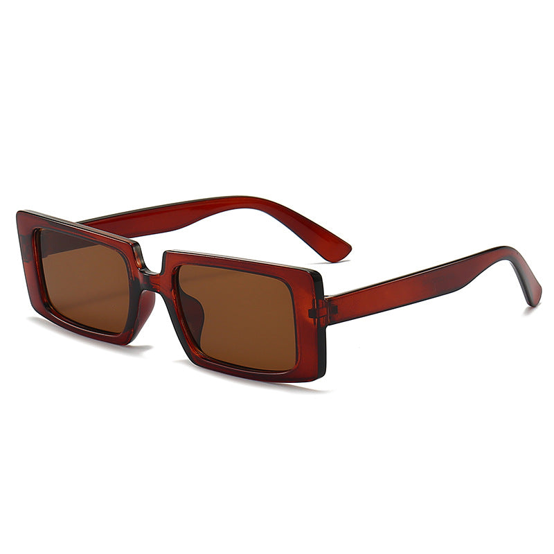 Gafas de sol de PC de color transparente de marco cuadrado al por mayor