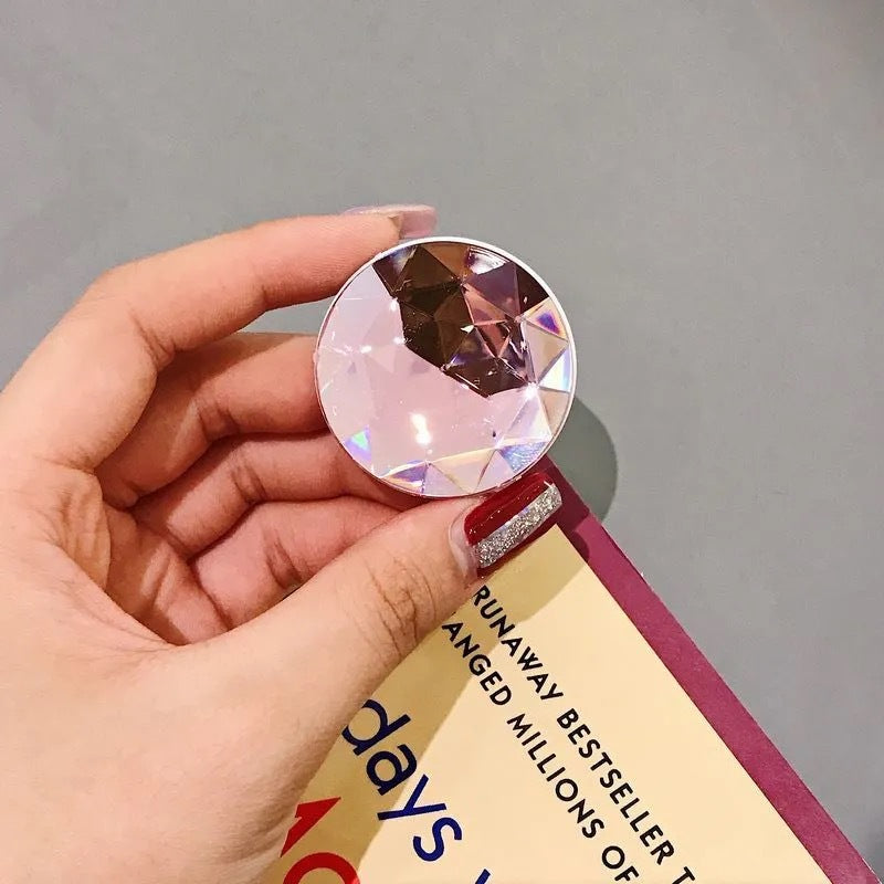 Wholesale Anti Slip Back Cover Type Gemstone Plastic Mobile Phone Holder