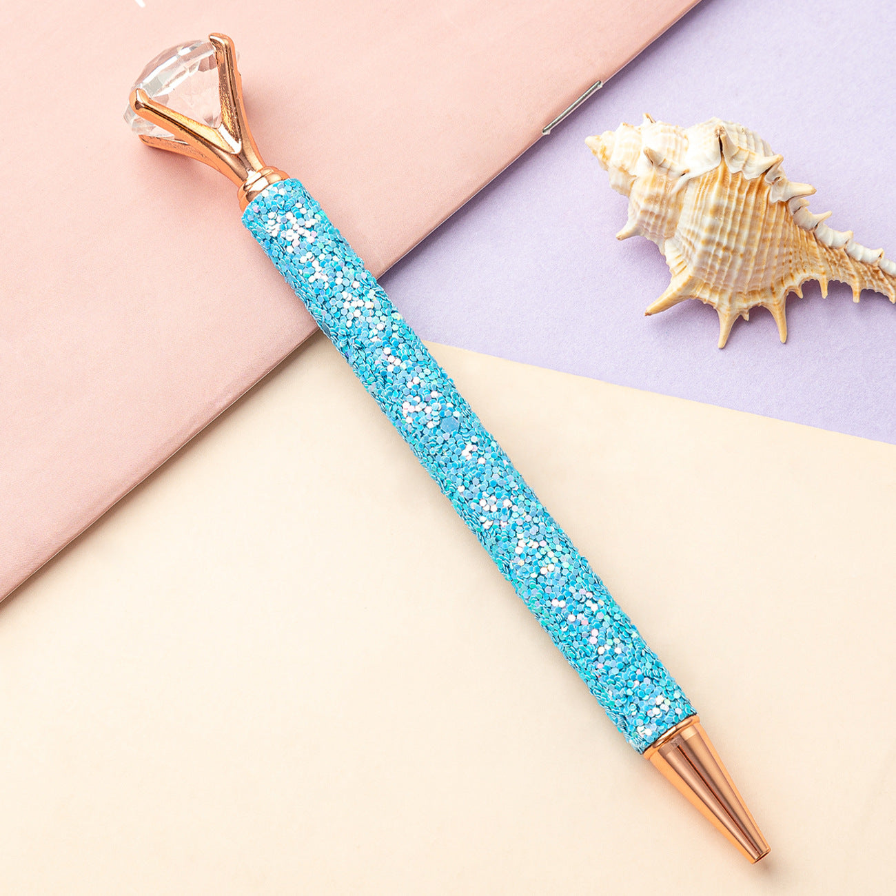 Wholesale Metal Multicolor Sequin Ballpoint Pen