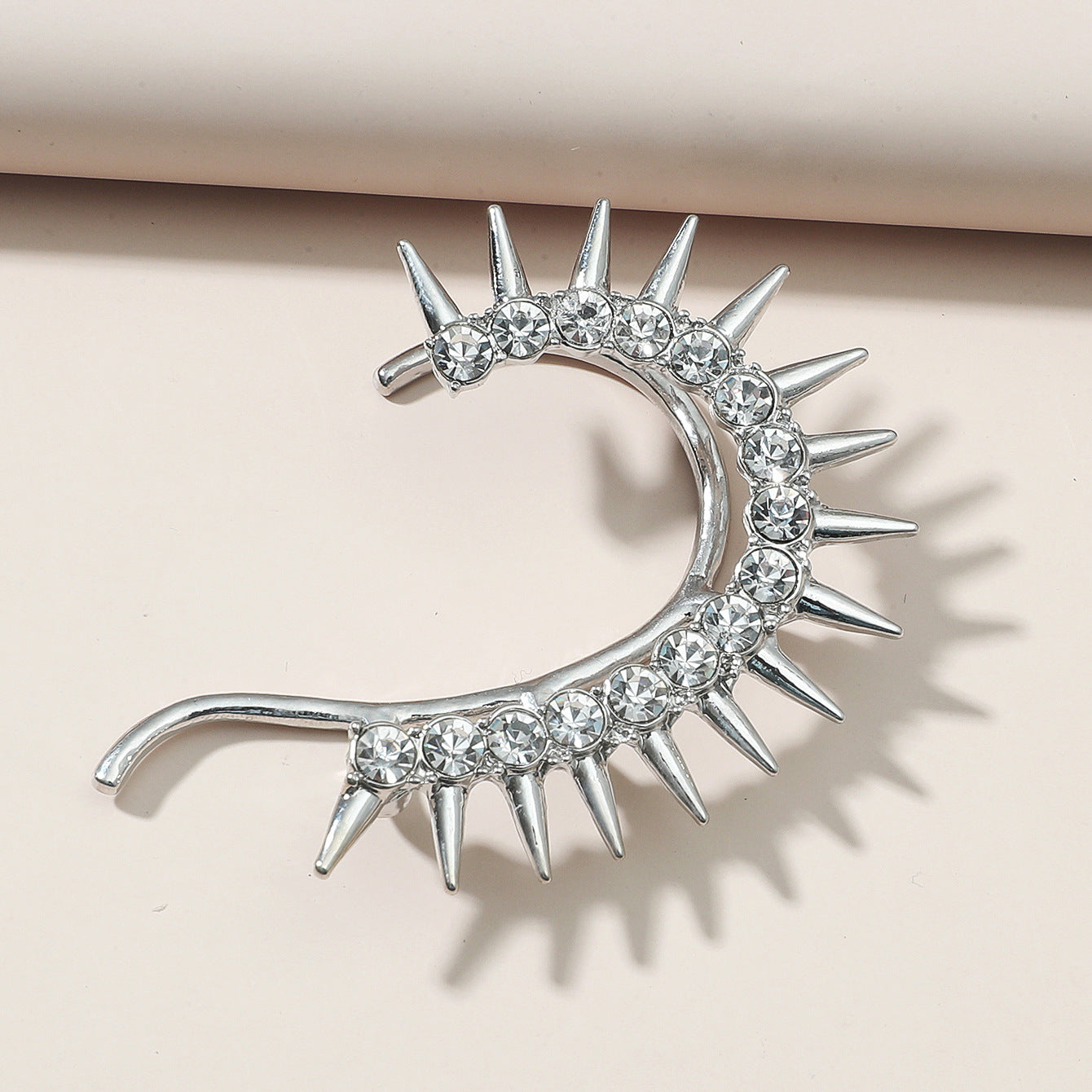 Wholesale Punk Diamond Alloy Cuff Earrings