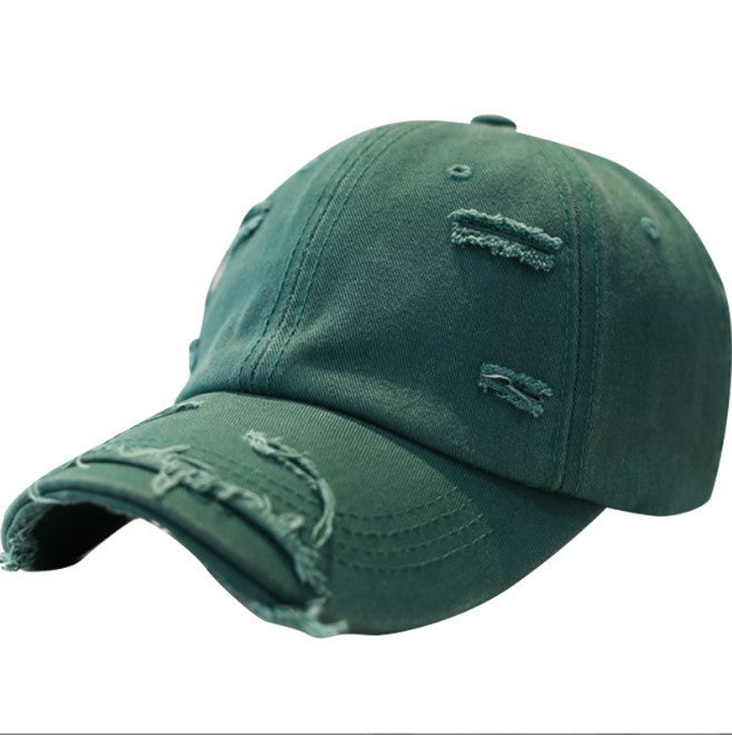 Wholesale Cotton Polyester Casual Ripped Hole Baseball Cap