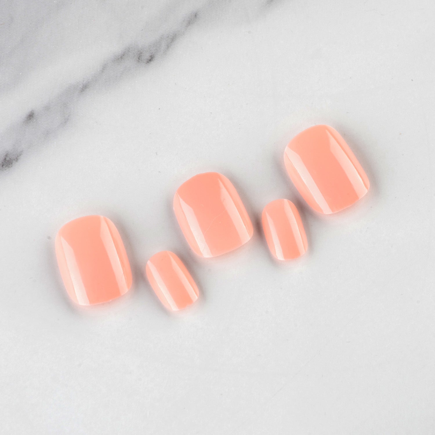 Wholesale Short Glossy Plastic Nail Stickers