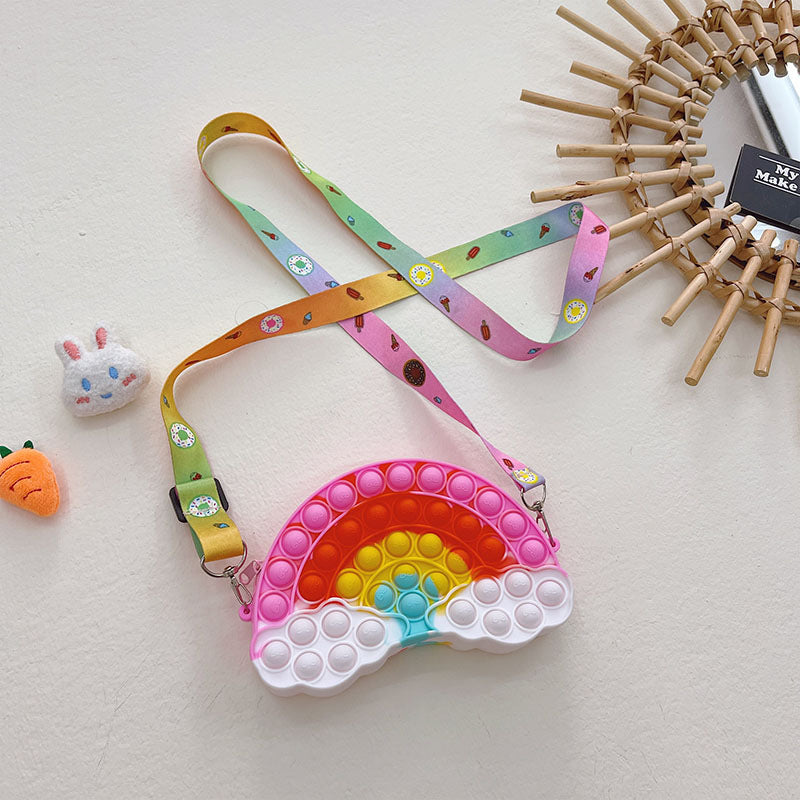 Wholesale Silicone Cloud Kids Shoulder Bag